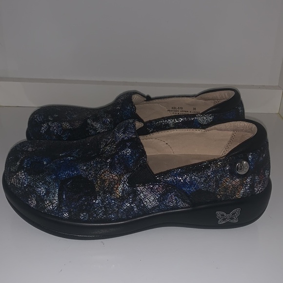 Alegria blue patterned comfortable shoes size 5.5 - Picture 6 of 6